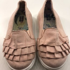 Harper Canyon Toddler Pink Sneakers with ruffle.
